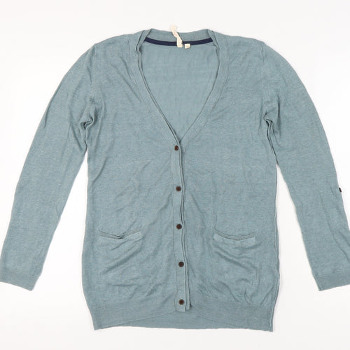 White Stuff Women's Blue Cardigan Size 10