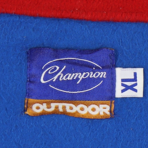 Champion Men's Blue Fleece Jacket XL Outdoor Basic
