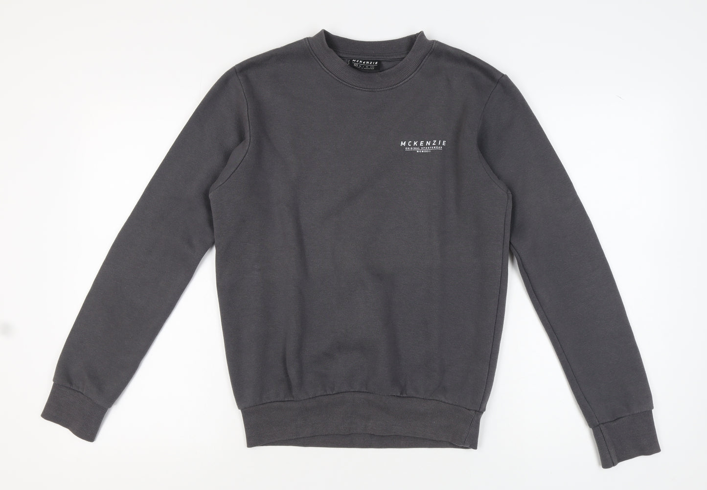 McKenzie Men's Grey Pullover Sweatshirt - Size S