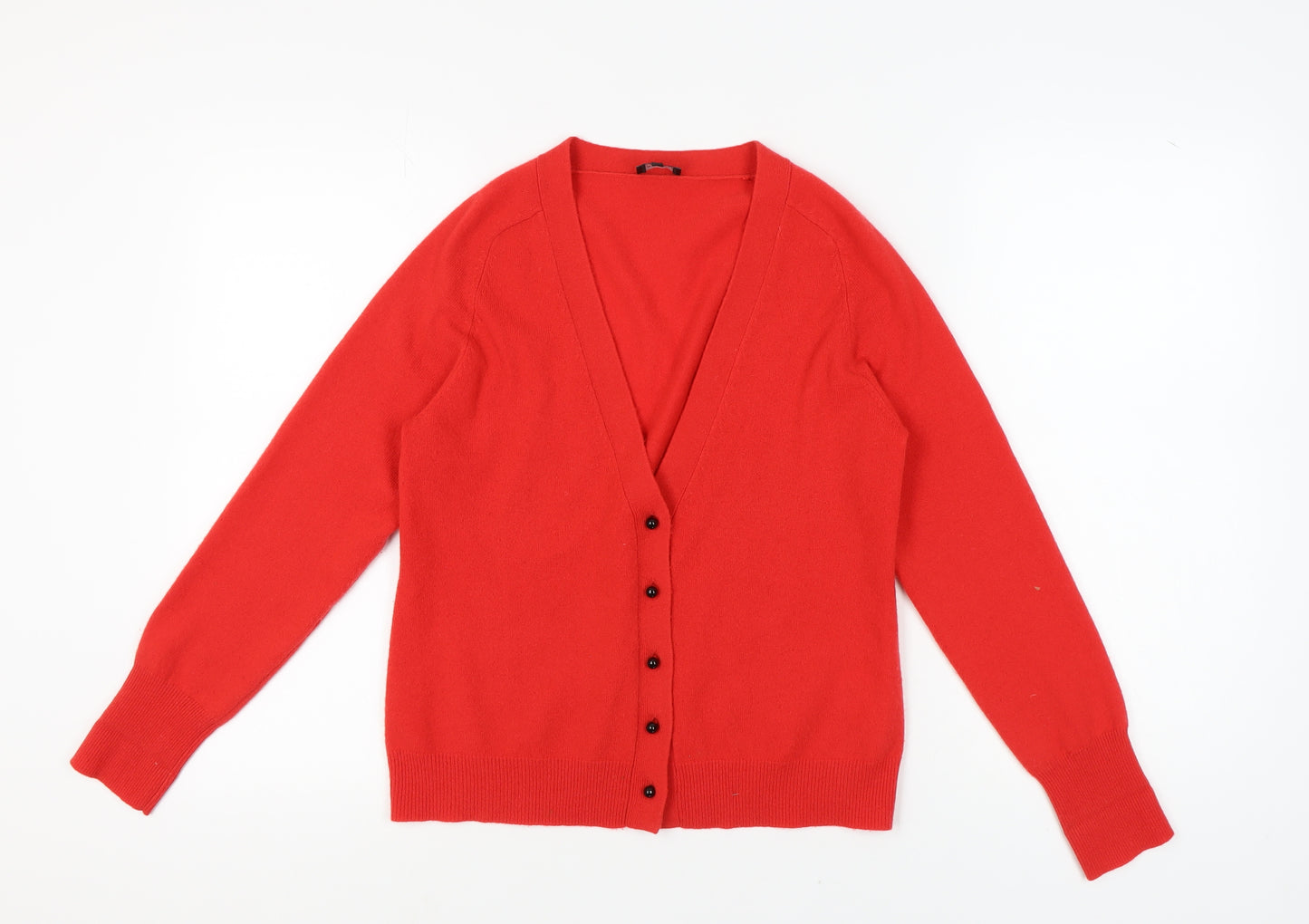 Jaeger Women's Red Cashmere Cardigan M