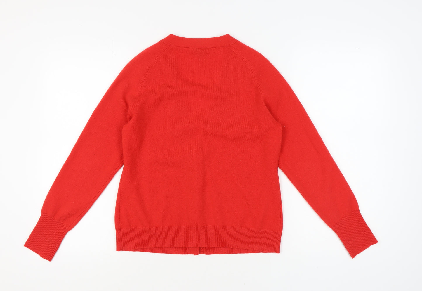 Jaeger Women's Red Cashmere Cardigan M