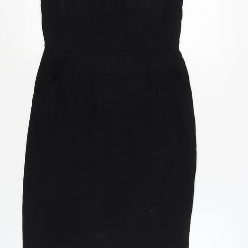 Jigsaw Women's Black Sheath Dress Size 10 Sleeveless