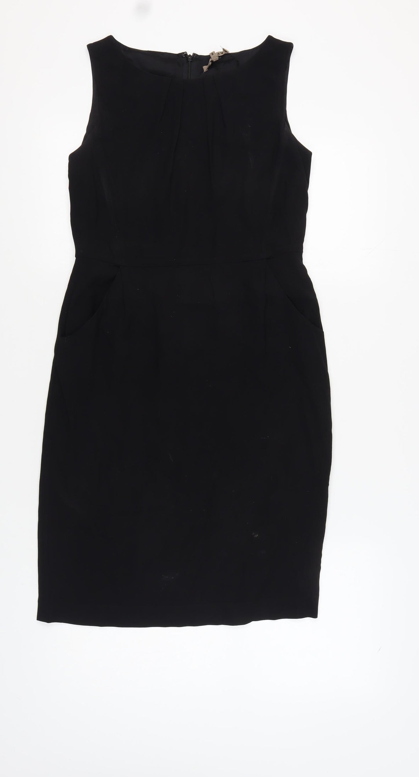 Jigsaw Women's Black Sheath Dress Size 10 Sleeveless