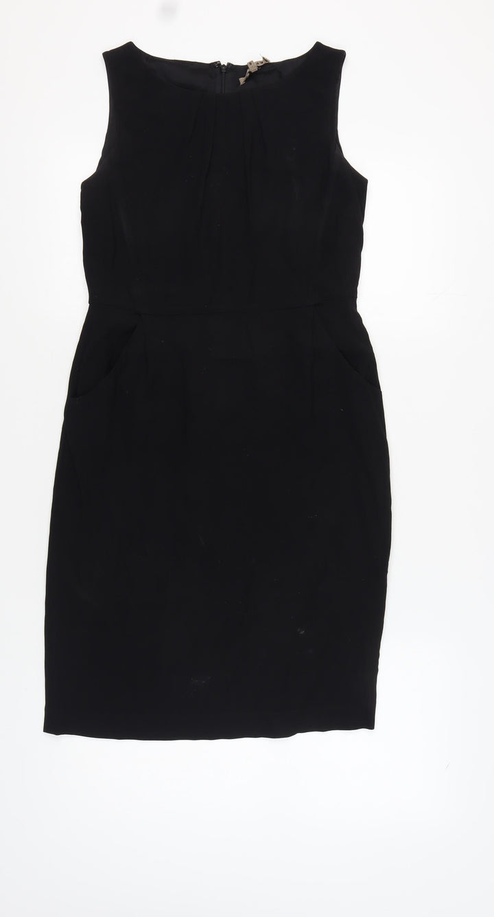 Jigsaw Women's Black Sheath Dress Size 10 Sleeveless