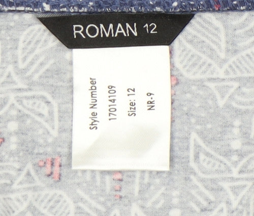 Roman Women’s Geometric Skirt Size 12 Multicoloured