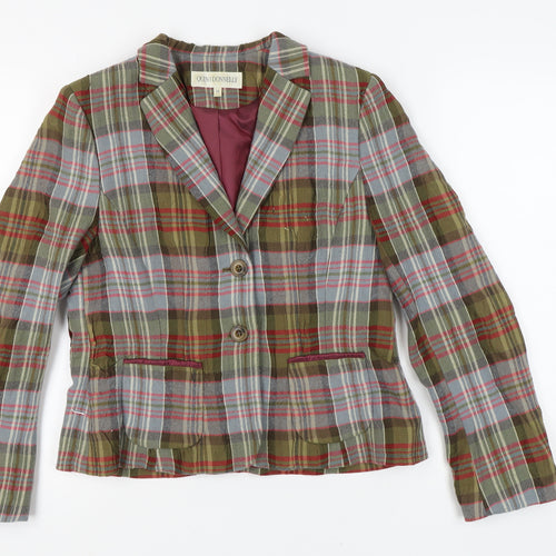Quin and Donnelly Women's Multicoloured Blazer Size 14