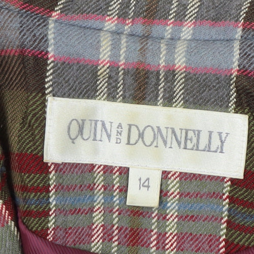 Quin and Donnelly Women's Multicoloured Blazer Size 14