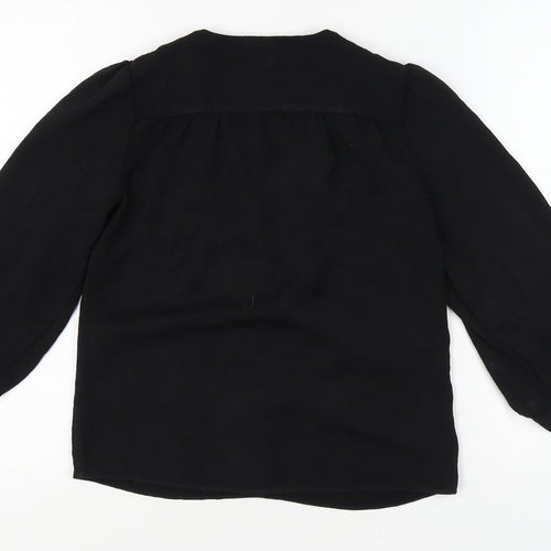 Warehouse Women's Black 3/4 Sleeve Blouse Size 8