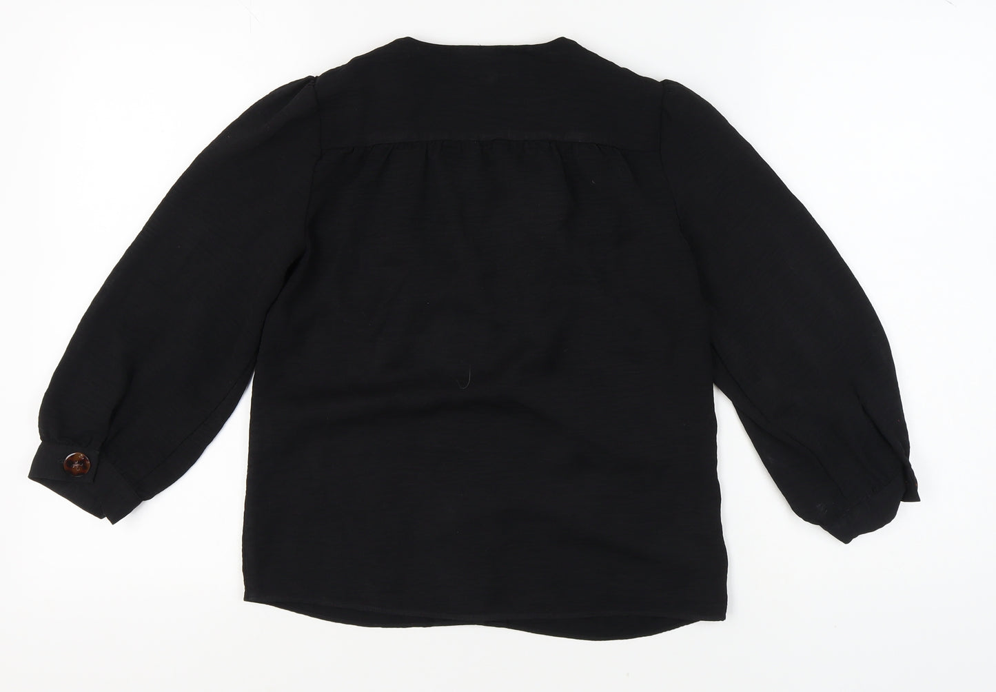 Warehouse Women's Black 3/4 Sleeve Blouse Size 8