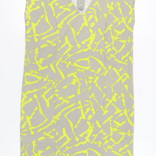 Warehouse Women's Multicoloured Geometric Dress Size 8