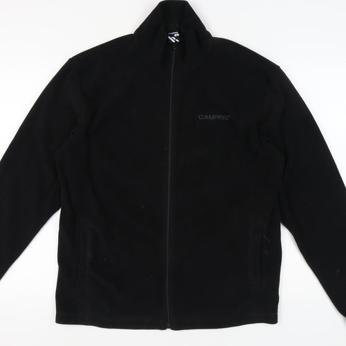 Campri Men's Black Fleece Jacket, Size L, Outdoor