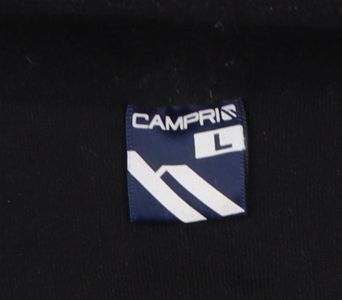 Campri Men's Black Fleece Jacket, Size L, Outdoor
