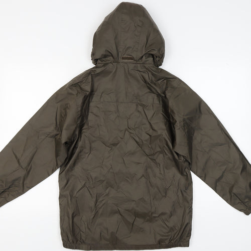 Gianni Heer Boys Green Windbreaker Jacket, Size 13 Years, Hooded