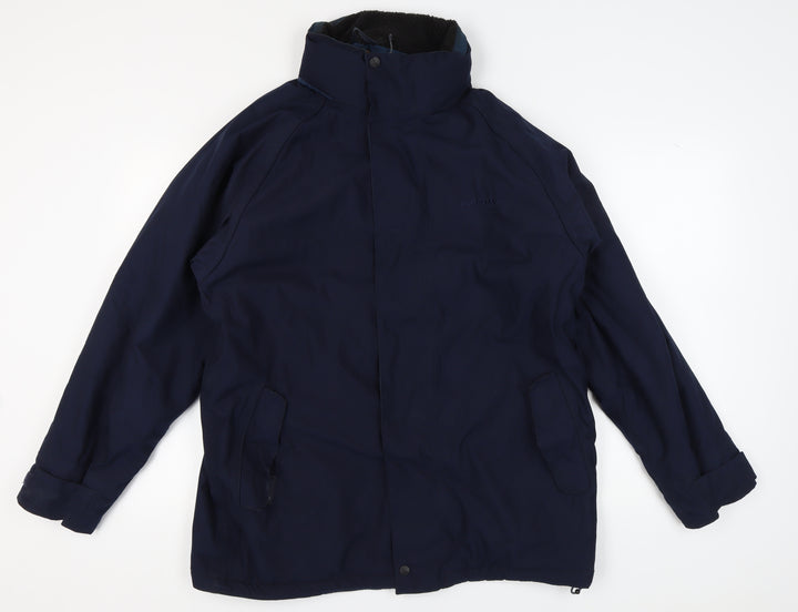 Regatta Men's Blue L Water Resistant Parka Coat