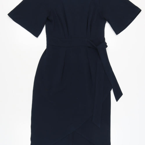 Closet London Women's Black Wrap Dress Size 8