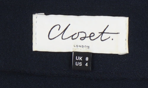 Closet London Women's Black Wrap Dress Size 8