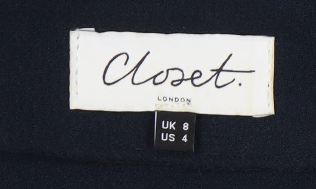 Closet London Women's Black Wrap Dress Size 8