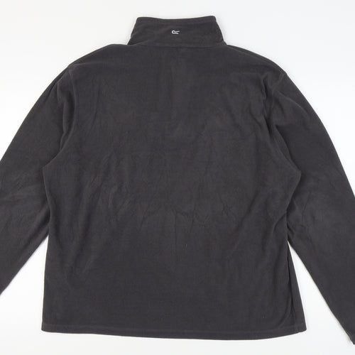 Regatta Men's Black Fleece Pullover Sweatshirt XL