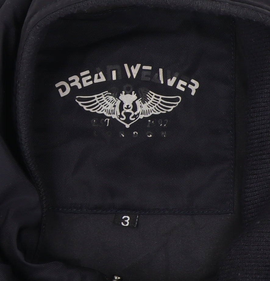 Dreamweaver Men's Black Biker Jacket Size 3