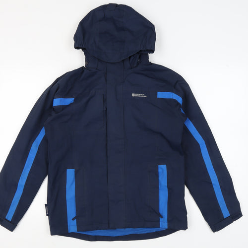 Mountain Warehouse Teens Blue Rain Coat Jacket, Size 13