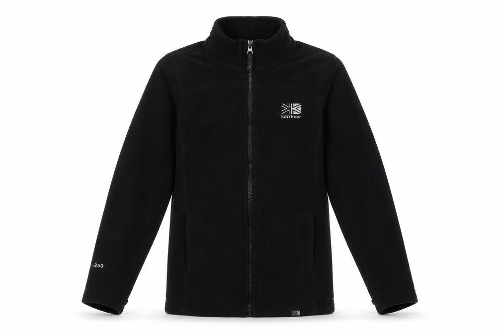Karrimor Boys Black Fleece Sweatshirt 11-12 Years Hiking Jacket