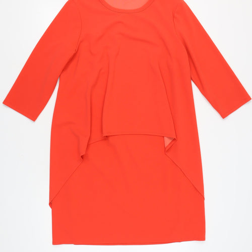 Roman Originals Women's Red Shift Dress Size 18
