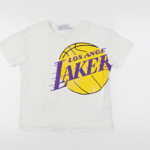 NBA Girls White Lakers T-Shirt 11-12 Years Sports Style