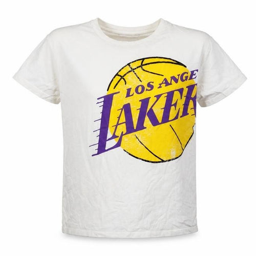 NBA Girls White Lakers T-Shirt 11-12 Years Sports Style