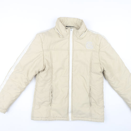 LAMICI Women's Beige Puffer Jacket Size 36 Winter Outdoor
