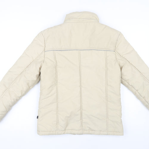 LAMICI Women's Beige Puffer Jacket Size 36 Winter Outdoor