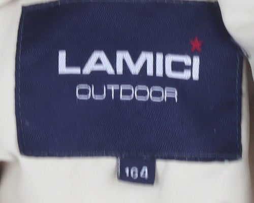 LAMICI Women's Beige Puffer Jacket Size 36 Winter Outdoor