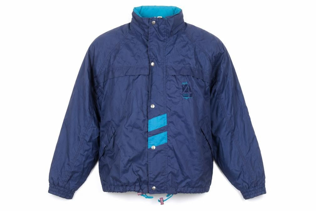 Front view of Hi-Tec Men's Blue Large Windbreaker Jacket