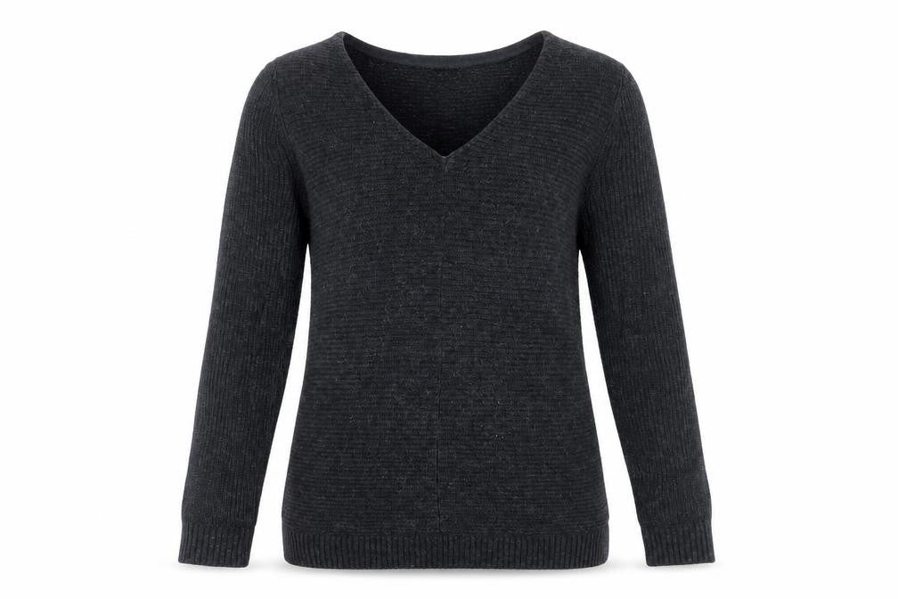 Front view of FatFace Women's Black jumper, size 6