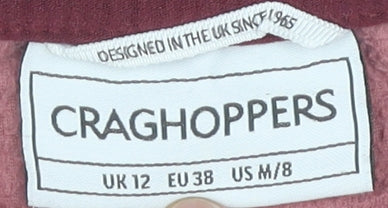 Craghoppers Women's Pink Fleece 1/2 Zip Pullover - Size 12