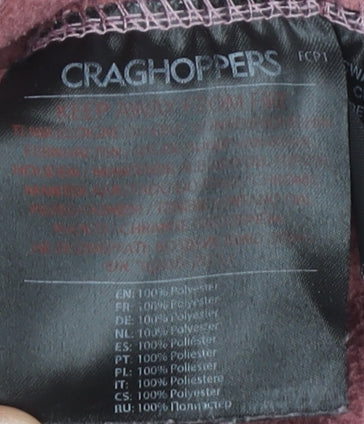 Craghoppers Women's Pink Fleece 1/2 Zip Pullover - Size 12