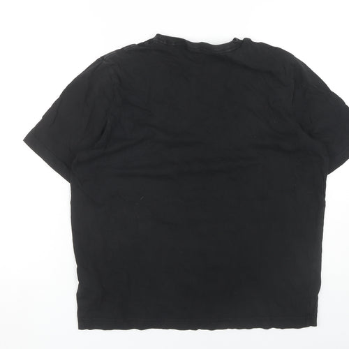 Puma Men's Black Logo T-Shirt, Size L