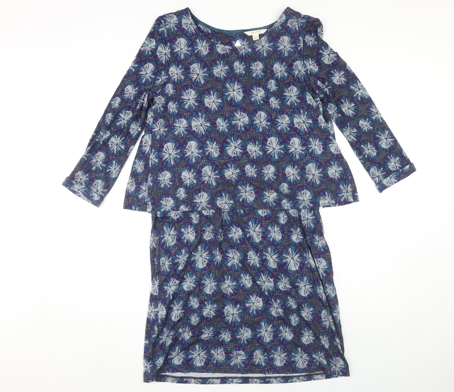White Stuff Women's Multicoloured Floral Dress Size 12