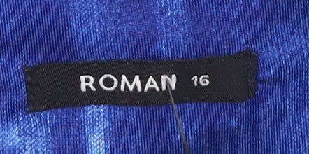 Roman Women's Multicoloured Tie Dye Dress Size 16