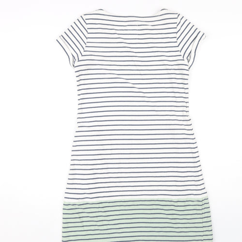 Mantaray Women's Multicoloured Striped T-Shirt Dress Size 10