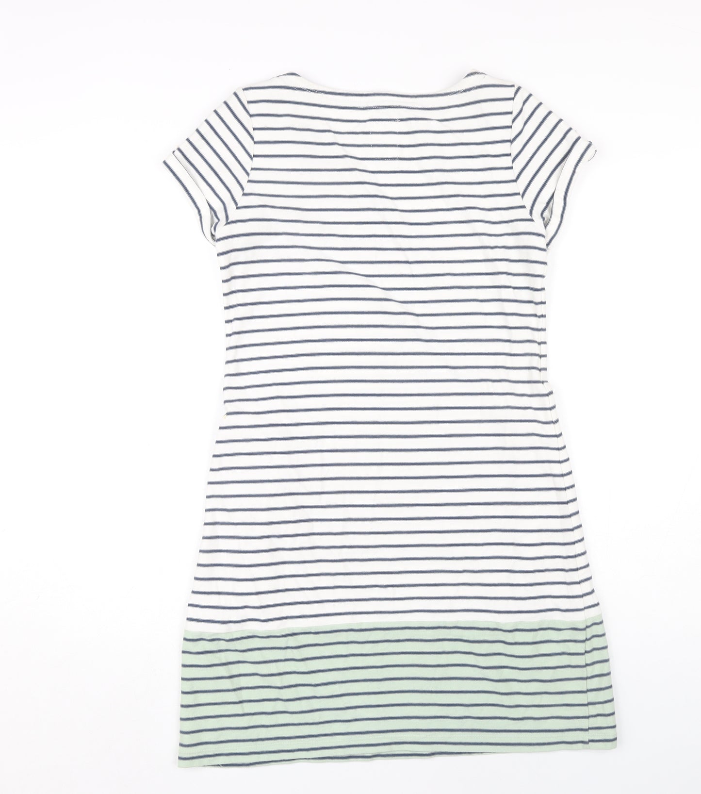 Mantaray Women's Multicoloured Striped T-Shirt Dress Size 10