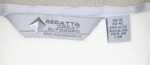 Regatta Women's Ivory 1/4 Zip Pullover Sweatshirt 16