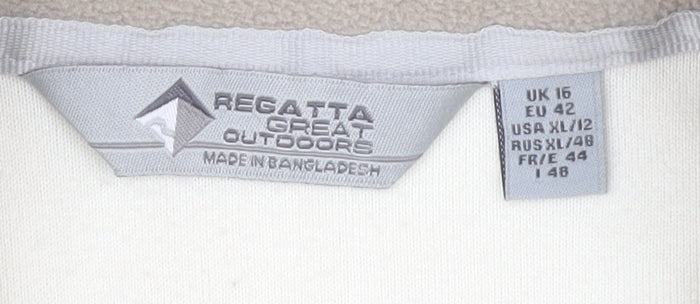 Regatta Women's Ivory 1/4 Zip Pullover Sweatshirt 16