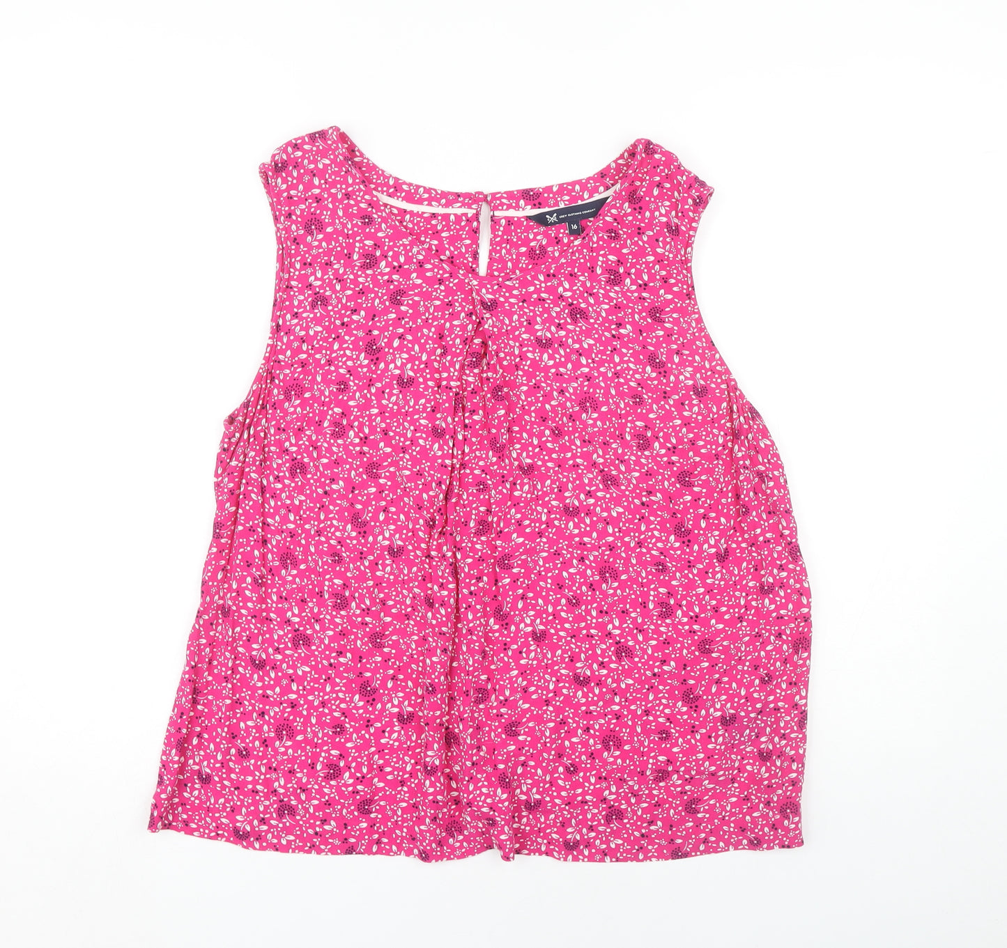Crew Clothing Women's Pink Floral Blouse Size 16