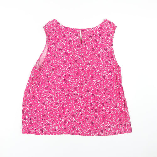 Crew Clothing Women's Pink Floral Blouse Size 16