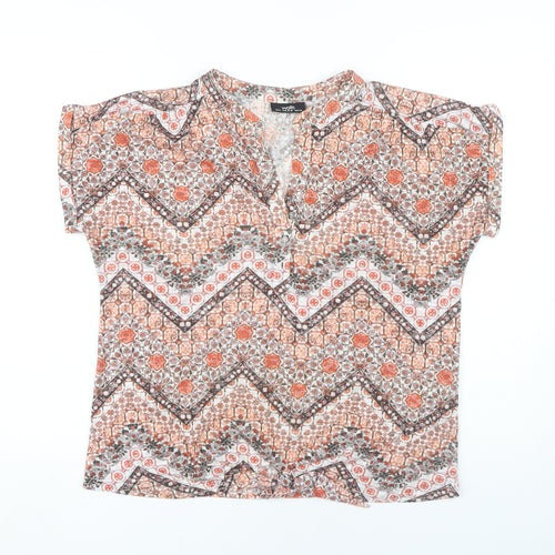 Wallis Women's Multicoloured Geometric Blouse M