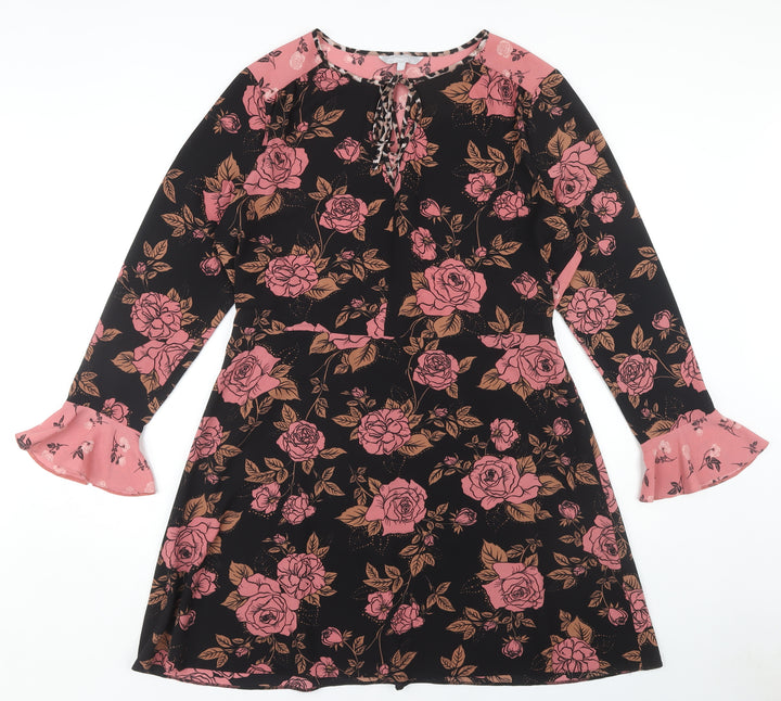 Red Herring Women's Multicoloured Floral Dress Size 18