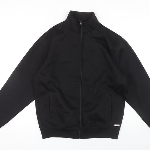 Trussardi Men's Black XL Full Zip Hoodie