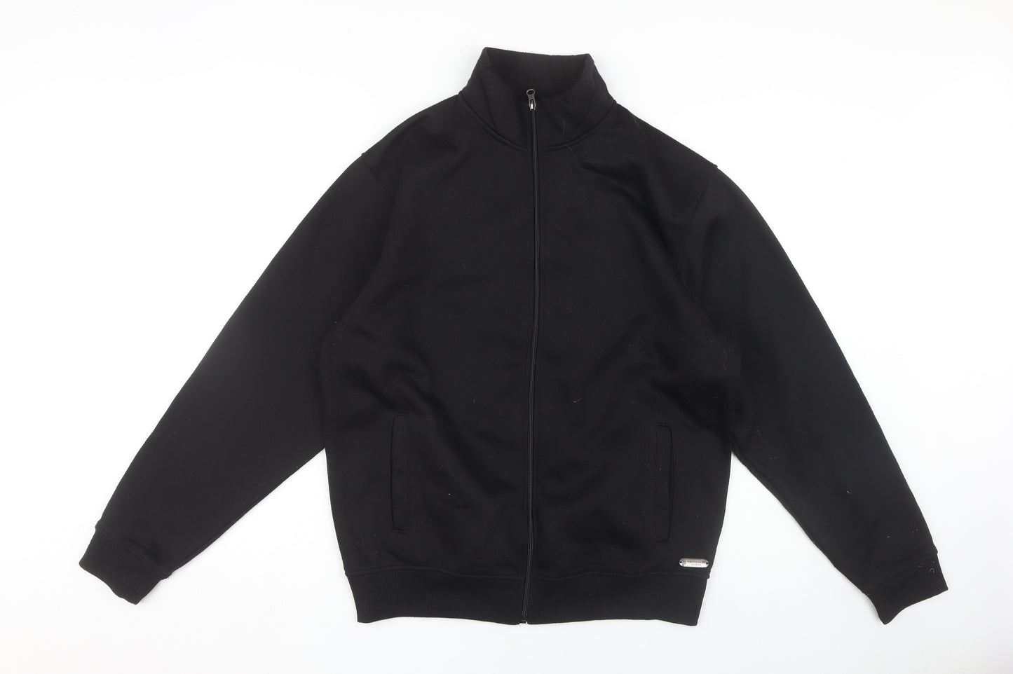 Trussardi Men's Black XL Full Zip Hoodie