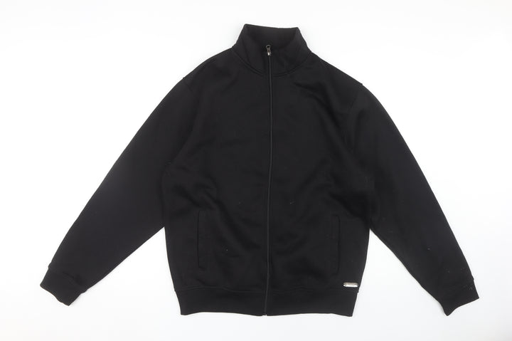 Trussardi Men's Black XL Full Zip Hoodie