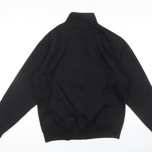 Trussardi Men's Black XL Full Zip Hoodie